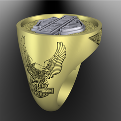 h11.png STL file HARLEY DAVIDSON 1 ring・3D printable model to download