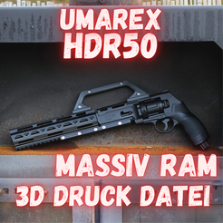 STL file Umarex T4E HDR 50 / TR 50 Tactical Dual Mag w/Tri-Rail  (Screw-Less) 📱・3D print object to download・Cults
