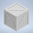 grey-render.png Wooden Crate – Miniature for Fantasy D&D Dungeons and Dragons RPG Roleplaying Games