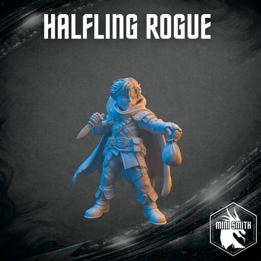 Halfling Rogue (Pre Supported)