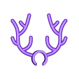 Antlers for Thick Candy Canes.stl Zuckerstangen Rentiergeweih