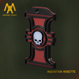 Cults-3D.png Darktide Cosplay Inquisition Rosette Trinket Weapon Charm Warhammer 40k