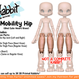 mob-disp.png [KABBIT BJD]  - Mobility Hip and Thighs + Heart Knees - (For FDM and SLA Printers)