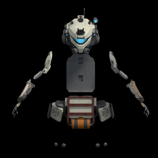 front.png Casque de pilote Pulse Blade et ensemble d'armures Fichiers d'impression 3D