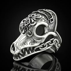 MIR-5.jpg STL file MORIOR INVICTUS Ring Many sizes・Model to download and 3D print