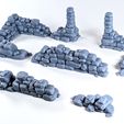 StoneWallRuins-9.jpg 3D file Stone Wall Ruins・3D printable model to download
