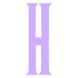 H.stl FINAL FANTASY Letters and Numbers | Logo