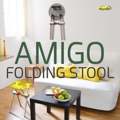 incrsut v2.jpg STL file AMIGO, folding stool DIY!・3D printer design to download