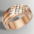 3.png Gemstone Band 3 Unisex RIng Resizing Avaialble