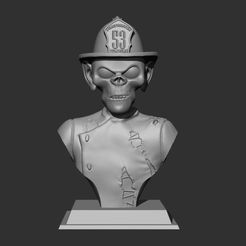 c1.jpg STL-Datei Zombie Firefighter kostenlos・Design für 3D-Drucker zum herunterladen