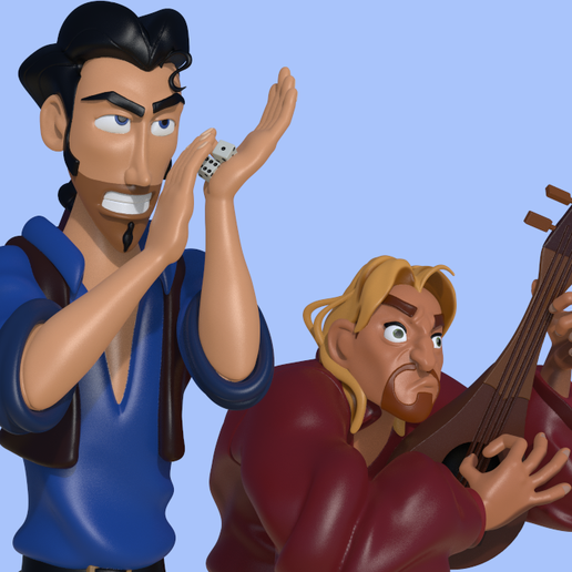 MIGUEL AND TULIO FROM "THE ROAD TO EL DORADO" (PARTS AND COMPLETE) // MIGUEL Y TULIO "EL CAMINO HACIA EL DORADO" (PARTS AND COMPLETE) 3D model