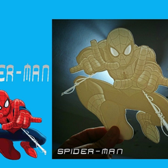 sp.png Free STL file lithophane SPIDERMAN・Model to download and 3D print