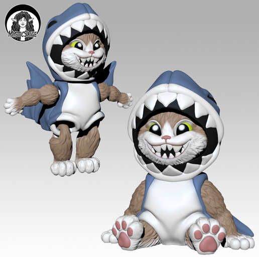 Kitty-Shark-2.png Kitty Shark - Articulated - NO supports needed!