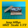 jeep.png 3D file Jeep Willys WW2 Scale model 1/72・Template to download and 3D print
