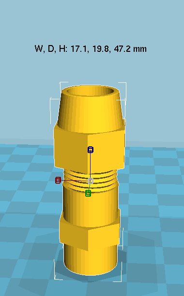 2s.png Файл STL Boba Fett ROTJ Gauntlet hose connector・Модель для загрузки и 3D печати, NewCraft3D
