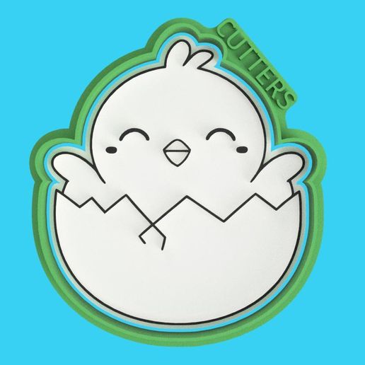 🐣🥚 Easter Chick Cookie Cutter - Hatching Joy - Easter Chick Cutter - Hatching out of the Shell