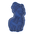 Christmas Collection 6.png Lama Santa Cookie Cutter