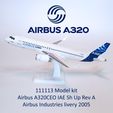 Y AIRBUS A320 111113 Model kit Airbus A320CEO IAE Sh Up RevA Airbus Industries livery 2005 111113 Airbus A320CEO IAE Sh Up