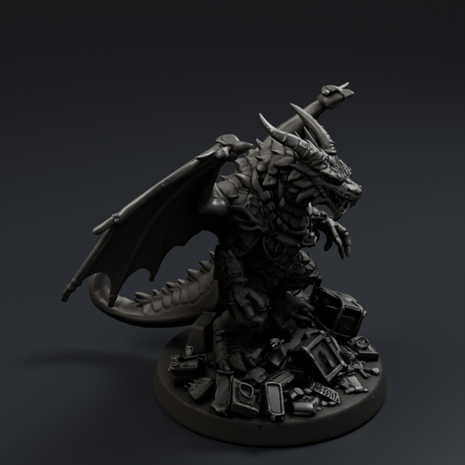 Dragon 1 3D printable STL miniature
