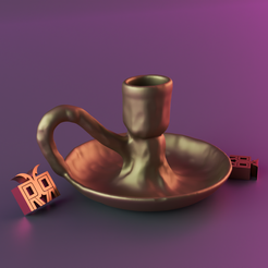 render_2.png STL file candle stand・3D printable model to download