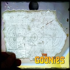 GOONNIES.jpg Download free STL file LITHOPHANE GOONIES MAP • Template to 3D print, 3dlito