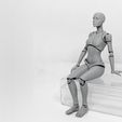 011.jpg Lady Figure the 3D printed female action figure