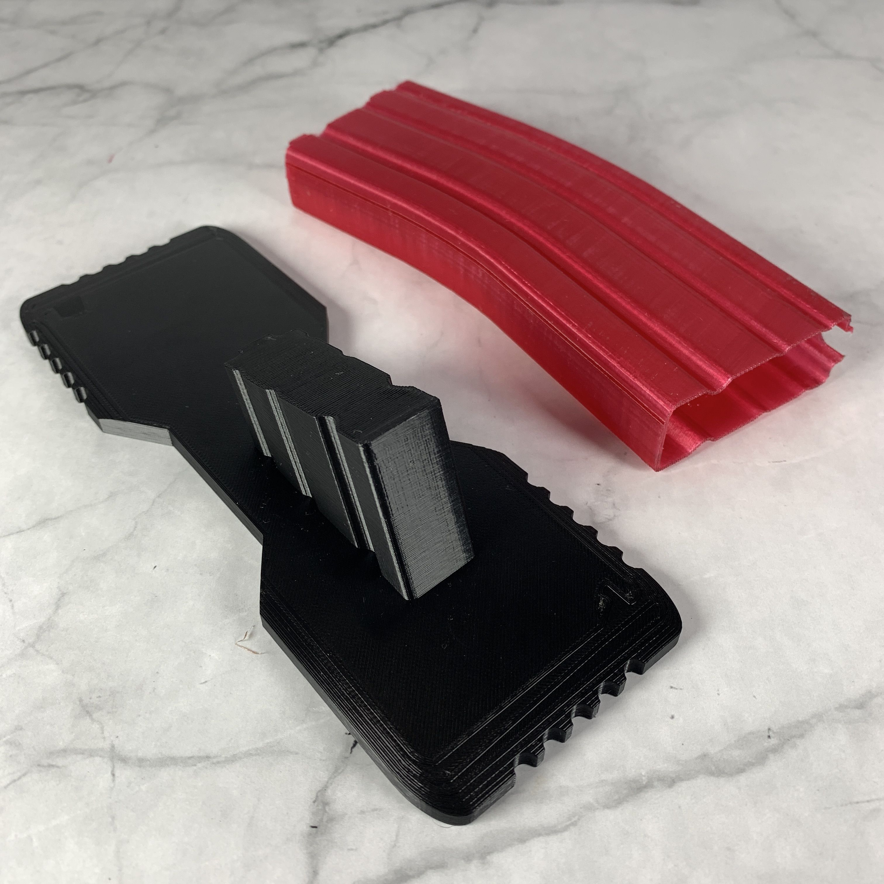 Download STL file WE AIRSOFT GBBR M4 AND PDW GUN RIFLE DISPLAY STAND AR