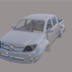 001.jpg Carrosserie du camion Toyota Hilux Arctic 1/10