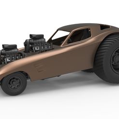 1.jpg 3D file Diecast Pulling truck 2wd with Car shell Version 2 Scale 1:25・3D print design to download