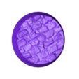 PavingStones115_BRACINGS_25mm_round_base_hollow_PRINT.stl 3 in 1 BUNDLE - Paving Stones 115 texture Bases Set (round, square and rectangle, oval) + thin bases | Perfect For Tabletop Wargames & RPG's