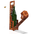 Bottle-holder-03 v17-07.png Elegant wine box vertical Bottle d80x330 mm holder wbh-03 for 3D print model