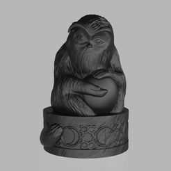 render.192.jpg Fichier STL HOGWARTS LEGACY Statue Demiguise・Objet imprimable en 3D à télécharger