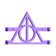 Wand stand 3.stl Harry Potter Deathly Hallows Wall mounted wand display