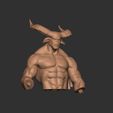 Zbrush-SS-14.jpg Archivo 3D Hombre lobo con cuernos・Diseño de impresora 3D para descargar