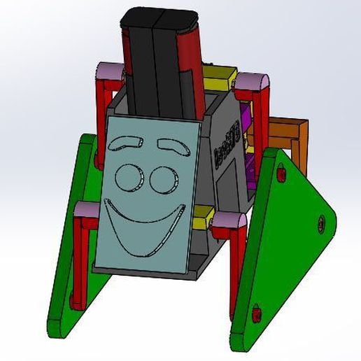 assembly.JPG Descargar archivo STL gratis el robot andante • Modelo para imprimir en 3D, leoR73