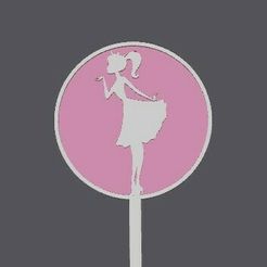 barbie-kiss.jpg Archivo STL BARBIE MINI CAKE TOPPER - Kissy・Design para impresora 3D para descargar
