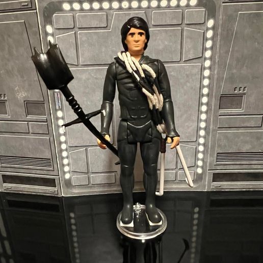 VINTAGE DUNE PAUL ATREIDES, MUAD'DIB, USUL, KENNER STYLE ACTION FIGURE, 3.75" CUSTOM FIGURE, FRANK HERBERT BOOK. 3D model