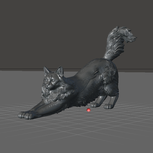 CAT STRETCHING 3D MODEL