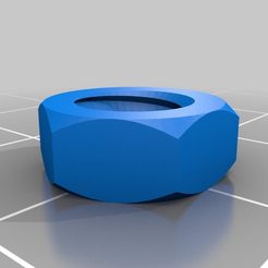 nut_job_20150620-25877-h9or8d-0.png Free 3D file M6 Nut 2mm Thread・Template to download and 3D print