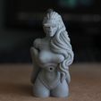 Cyber5.jpg STL file Cyberpunk Girl Pen Holder・3D printing design to download