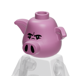 67887-pic-3.png Fichier STL gratuit Minifigure, Tête de cochon・Modèle pour impression 3D à télécharger