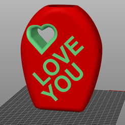 Love-You-Vase.png Love You Vase (Dual Color - Dual Extrusion)