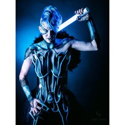 ScifiCorset1.jpg Free STL file Sci-Fi Corset・3D printer model to download