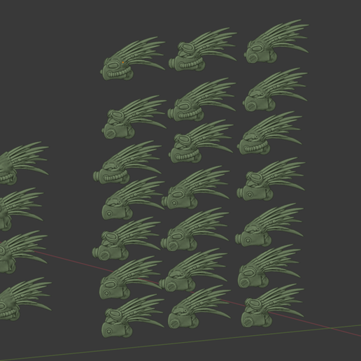 Cannibal Chicken PPE Heads 3D model