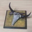 IMG_20210826_073404_515.jpg Cow Skull. 2 model stl! Desert skull (with scorpion) and Wall Trophy.
