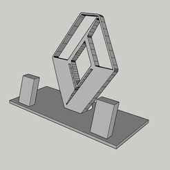 soporte renault.jpg STL-Datei Renault phone support kostenlos・3D-druckbares Objekt zum herunterladen