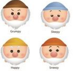 bl neige et les 7 nains tsums color.png 8 COOKIE CUTTER TSUMTSUM WHITE SNOW AND THE SEVEN DWARVES
