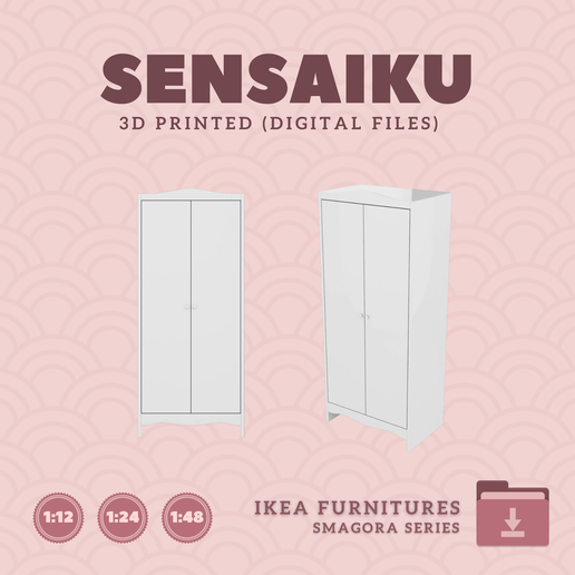 70.-SMAGORA-Series-4.png Miniature Replica SMAGORA Furniture Series for Miniature Dollhouse - IKEA - 3D Print Instant Download