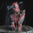 1.jpg Fichier STL Buste Deadpool - Éclaté et explosé・Modèle à télécharger et à imprimer en 3D