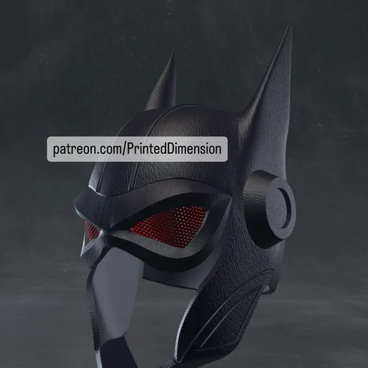 Batman Gods and Monsters Cowl/Helmet STL File for 3D printingCults